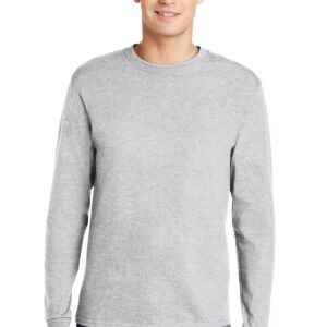 Hanes® - Authentic 100% Cotton Long Sleeve T-Shirt.  5586