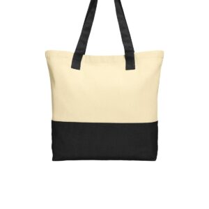 Port Authority® Colorblock Cotton Tote. BG414
