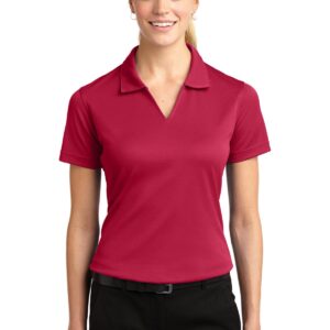Sport-Tek® Ladies Dri-Mesh® V-Neck Polo.  L469